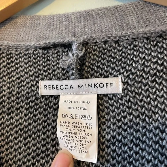 Rebecca Minkoff Colorblock Poncho Ruana - Picture 4 of 6